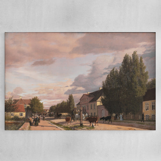 View of a Street in Osterbro outside Copenhagen