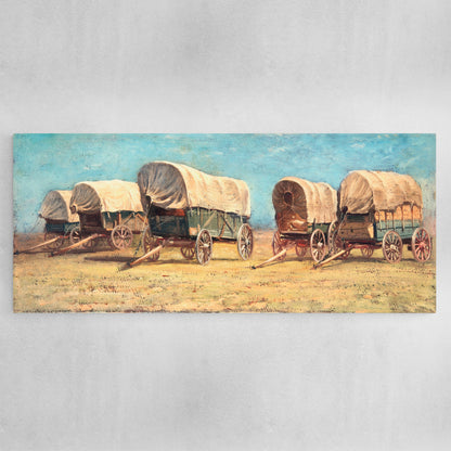 Study of Covered Wagons