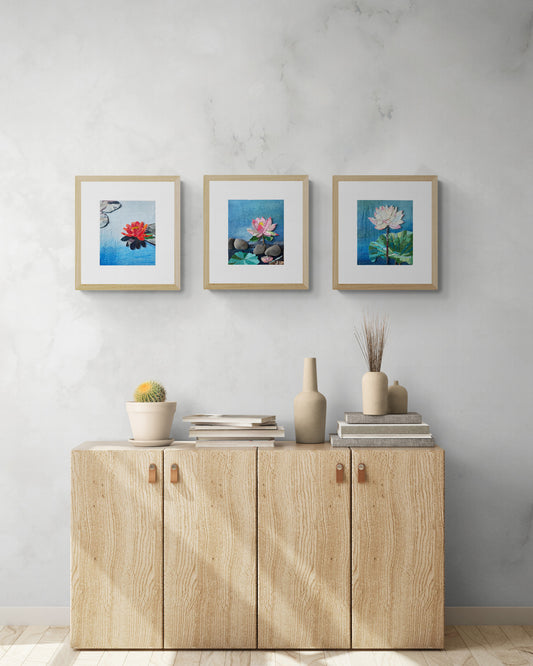 Lotus Mosaic (set of 3 pieces)