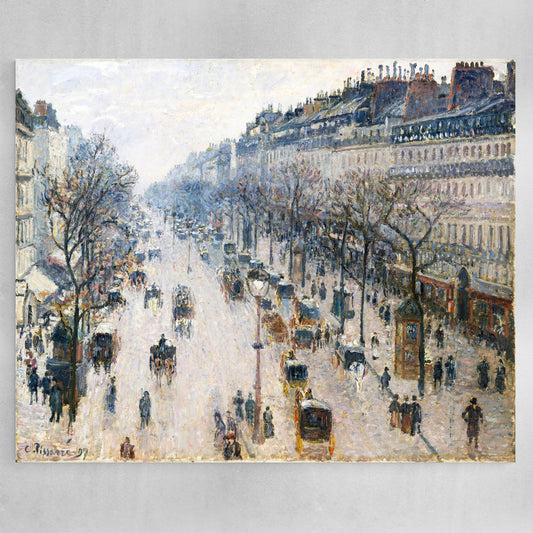 The Boulevard Montmartre on a Winter Morning