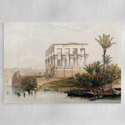 The hypaethral temple at Philae called 'The Bed of Pharaoh'