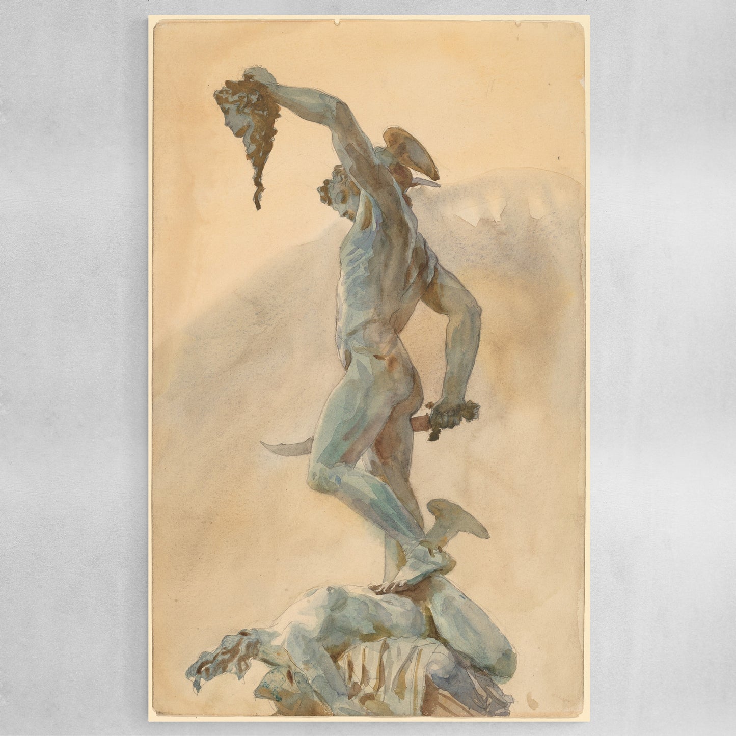 Sketch of Cellini's "Perseus