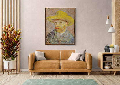 Self-Portrait with a Straw Hat