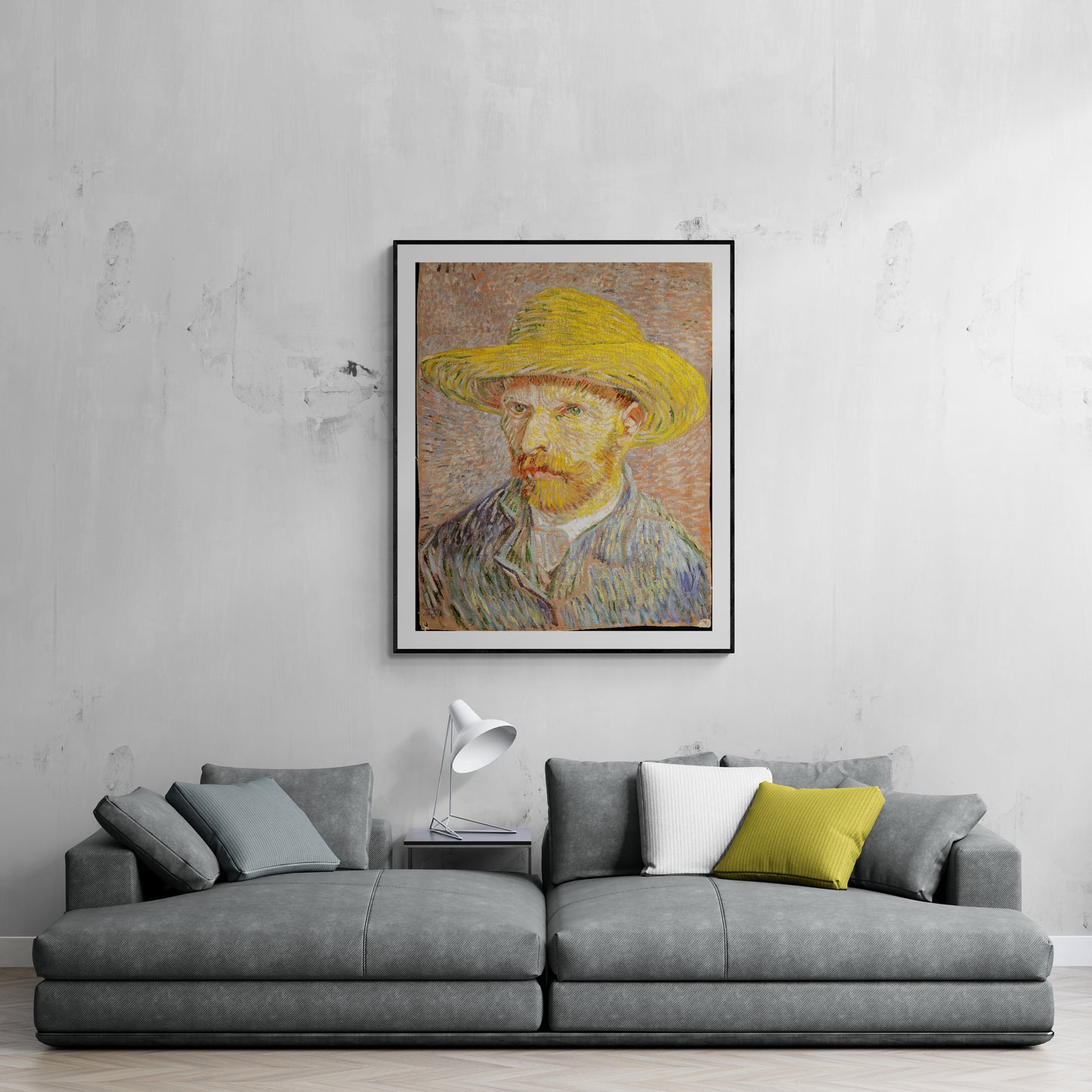 Self-Portrait with a Straw Hat