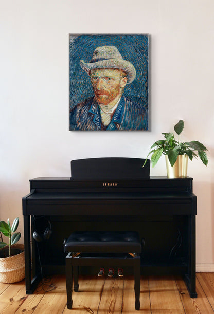 Self-Portrait with Grey Felt Hat